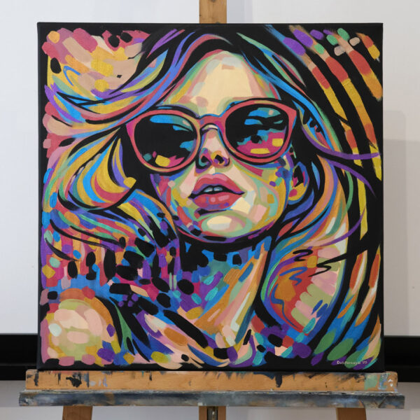 ŚWIATŁO W RUCHU - obraz akrylowy 50x50 cm